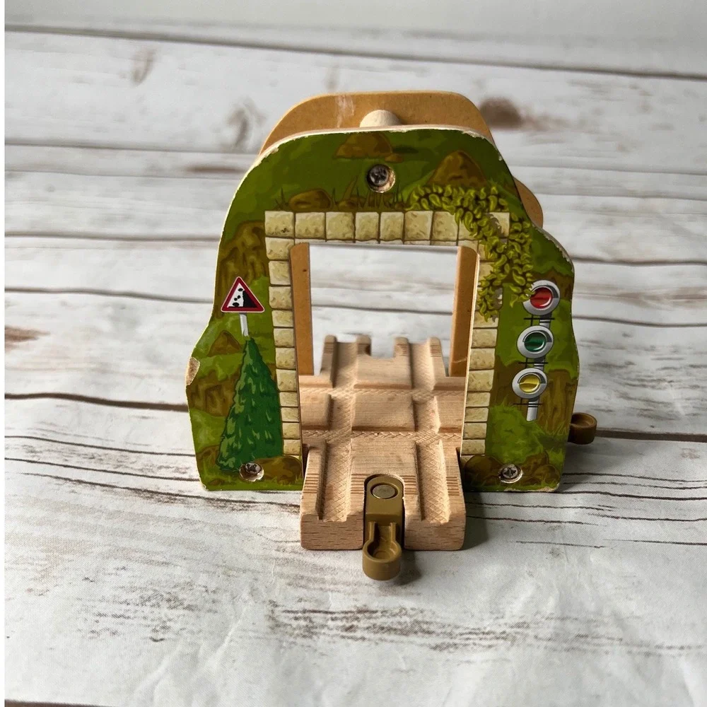 Learning Curve Railway Tunnel Tan Mountain Graphic T-Junction Track OS